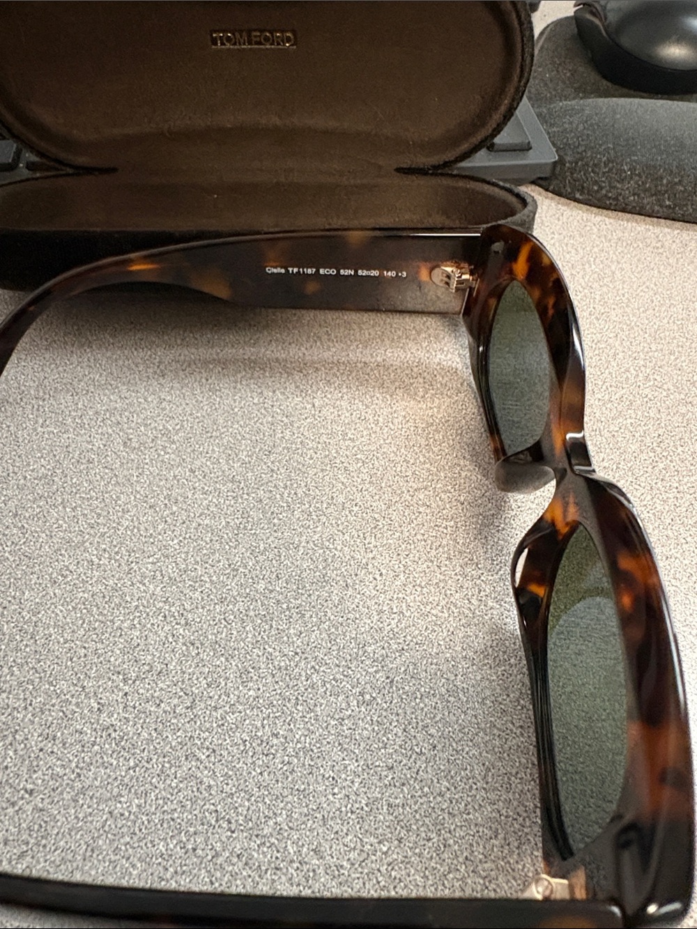 Tom Ford Tortoiseshell Sunglasses with Dark Lenses - Picture 2 of 4